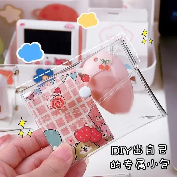 Trousse de maquillage transparente en PVC