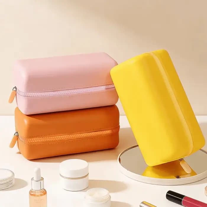 Sac de rangement pour cosmétiques en silicone de haute qualité