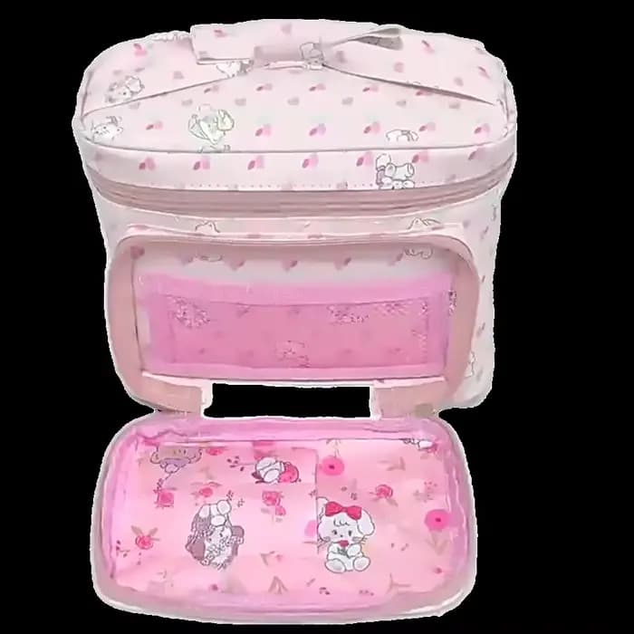 Kawaii Mikko Joint – sac à cosmétiques avec nœud Double couche