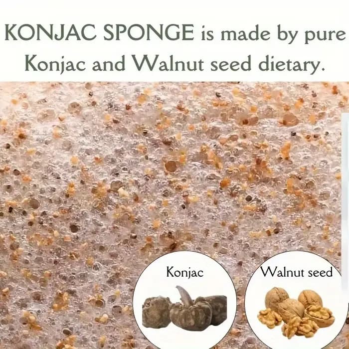 2 éponges Konjac pour un nettoyage en profondeur pour homme et femme