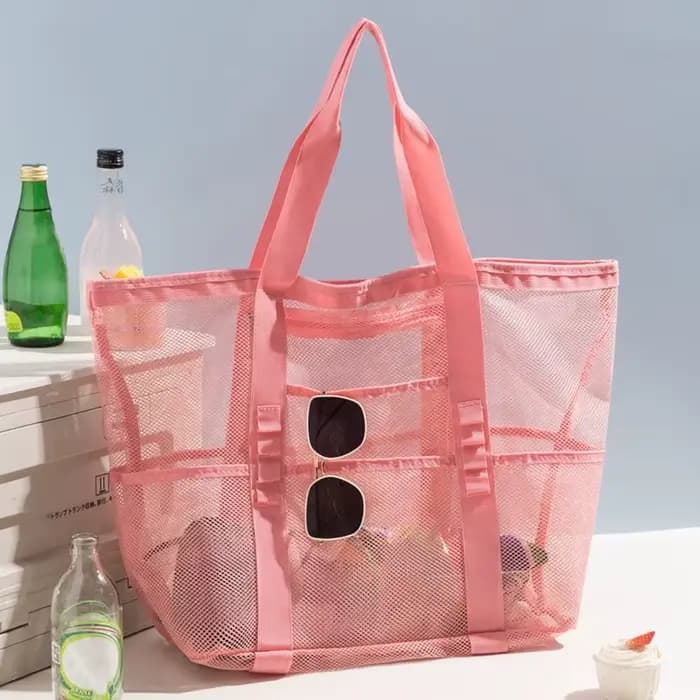 Sac de toilette en nylon ajouré