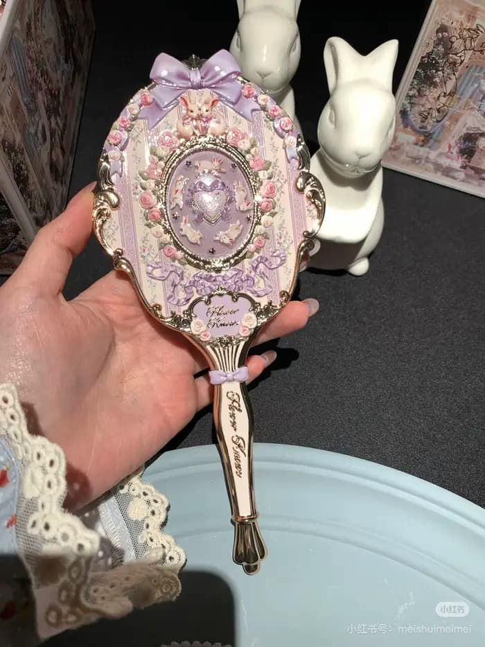 Miroir de poche Flower Know Bunny Garde Series