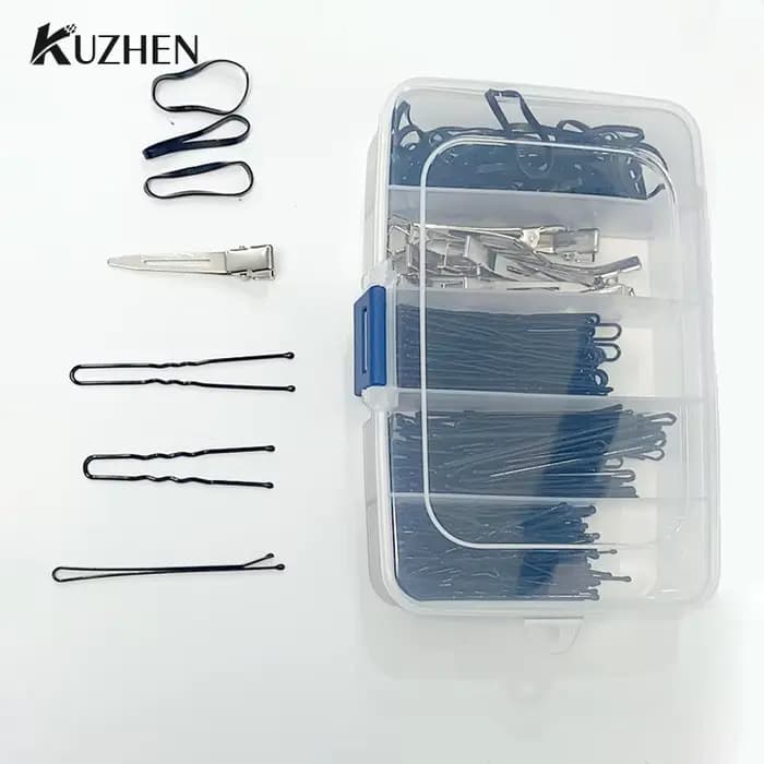 Pinces à cheveux en plastique portables transparentes à 5/6 grilles