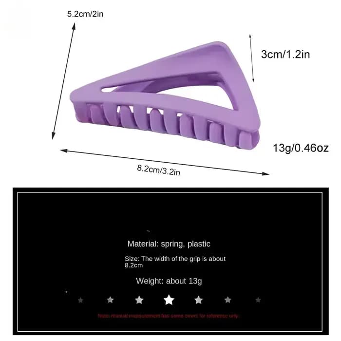 Pince à Cheveux Triangle Givrée pour Femme et Fille