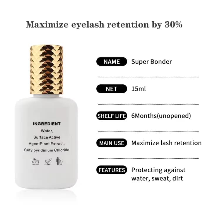 Agent de fixation Super Bonder pour Extensions de cils