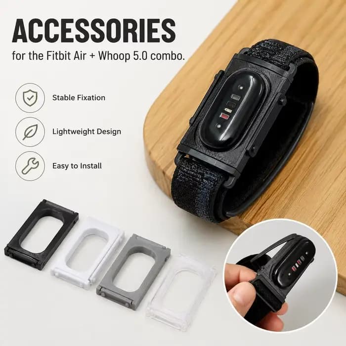Accessoires de modification créatifs pour Fitbit Air et Whoop 5.0, support de remplacement pour cadre combiné, accessoire multicolore