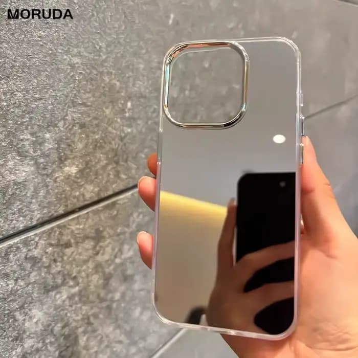 Coque de téléphone Ultra fine avec miroir plaqué, étui rigide en acrylique résistant aux chocs pour iPhone 14 15 16 Pro Max Plus 13 12 11 Pro