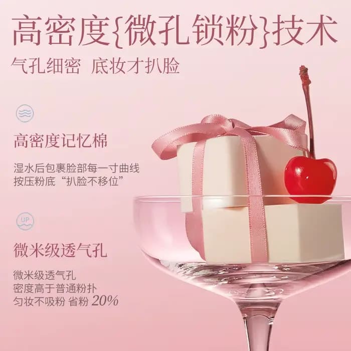 Lishu Mousse gâteau 6 pièces éponge fond de teint bouffée de maquillage cosmétique poudre