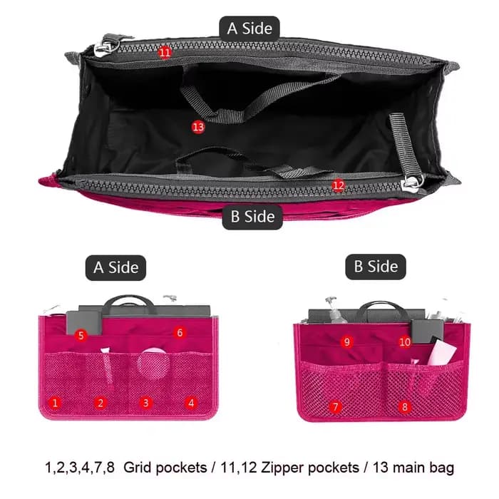 Sac à main de voyage pliable en nylon pour femme