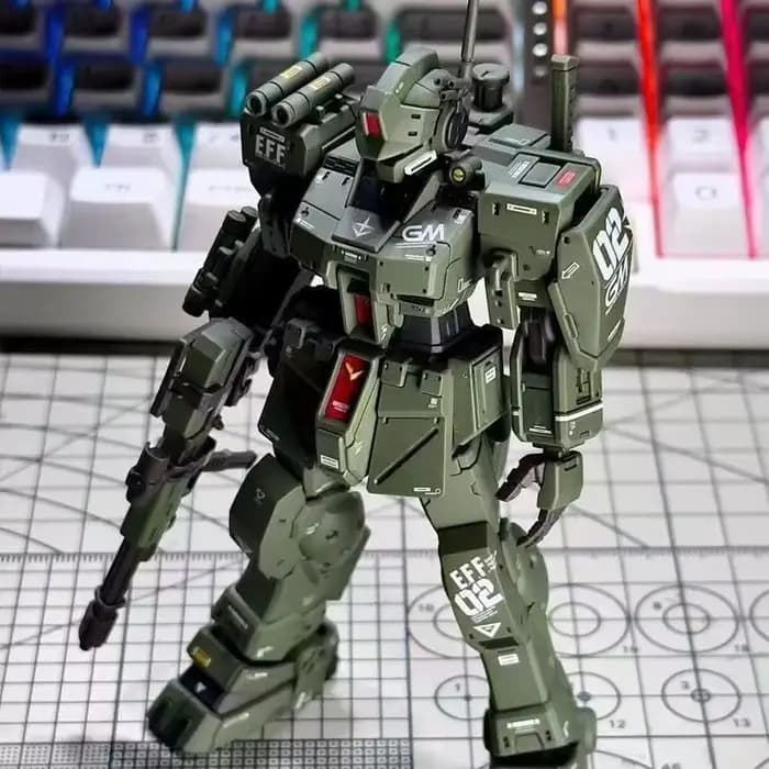 Kit de Modélisme HG 1/144 RGM-79S GM Spartan à Assembler, Figurine Articulée de Haute Qualité, Jouet de Collection, Décoration de Bureau, Cadeau