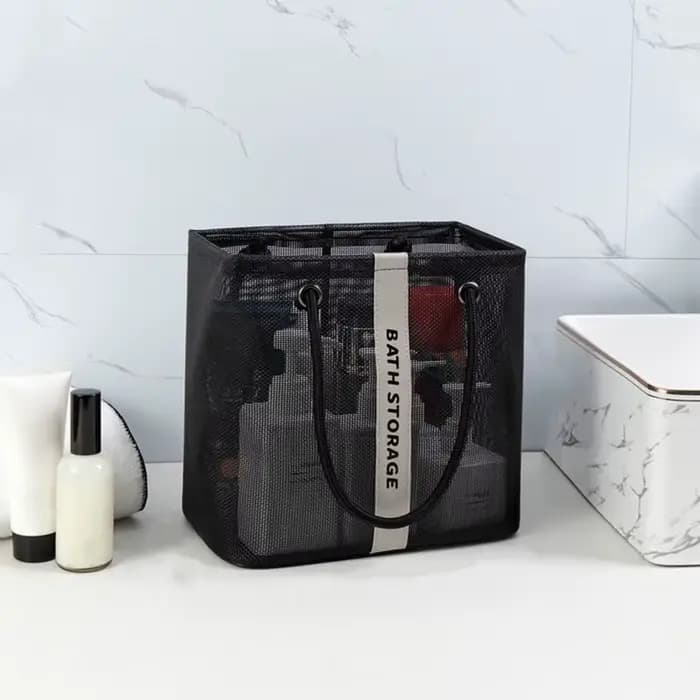 Sac de toilette en maille grande capacité