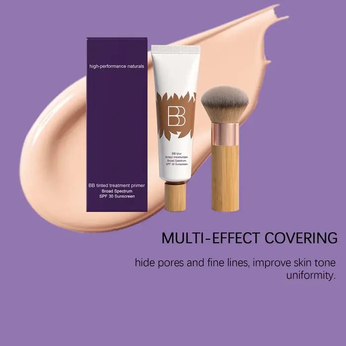 Kit Crème BB Écran Solaire Protection Efficace Contre le Soleil Contrôle du Sébum Couvre les Imperfections du Visage Maquillage Parfait Base de Teint