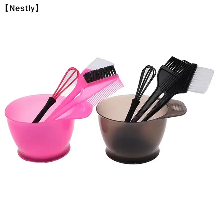 Ensemble de 5 brosses et bols pour coloration des cheveux