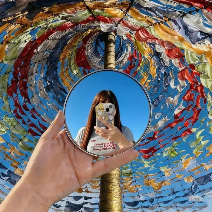 Ensemble de mini-miroirs ronds portables pour voyage