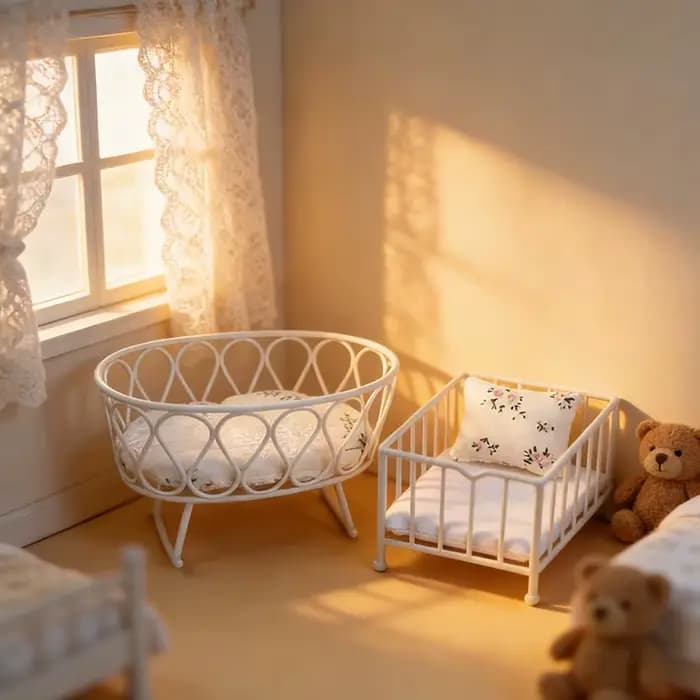 Accessoires pour maison de poupée, Mini canapé-lit en fonte, échelle 1:8-1:12, adapté aux meubles de maison de poupée, décoration de maison modèle