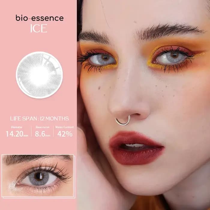 1 paire de lentilles multicolores annuelles pour les yeux