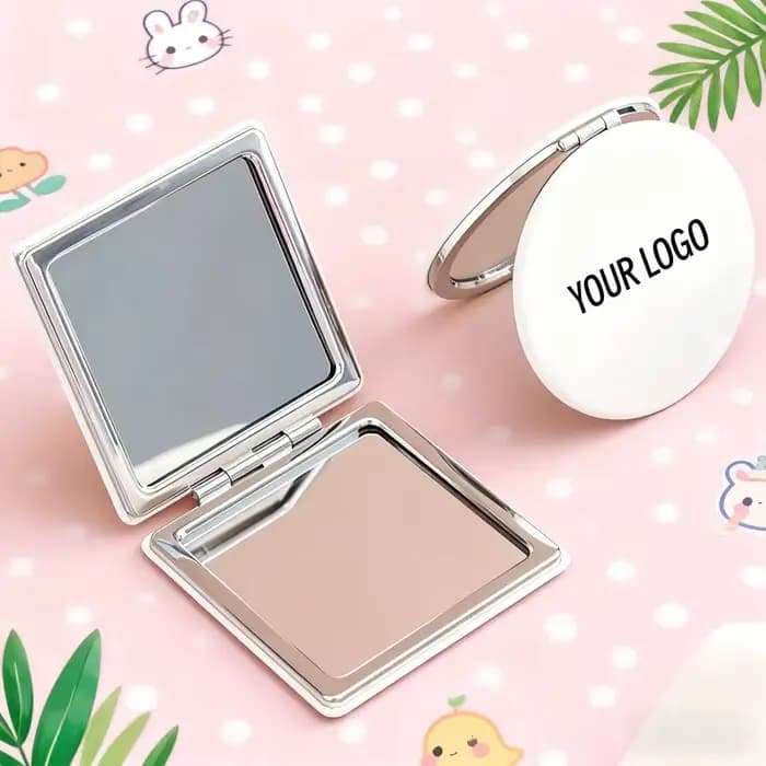 【Logo personnalisé】 50 pièces miroir en cuir PU