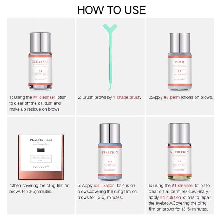 Kit de stratification des sourcils professionnel