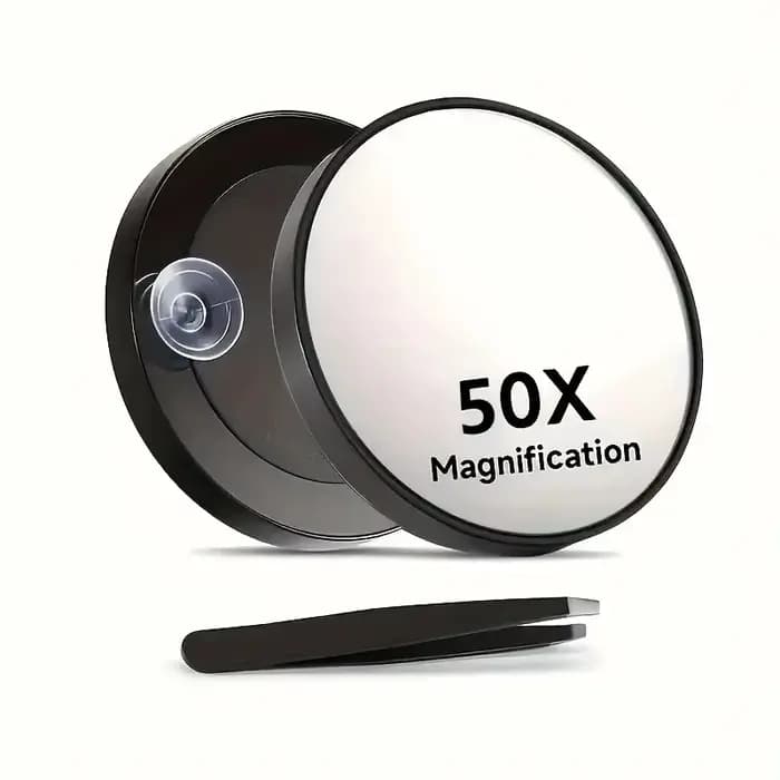 Miroir grossissant miniature 50X
