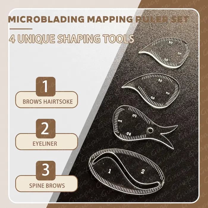 Kit d'outils de cartographie des sourcils en forme de larme