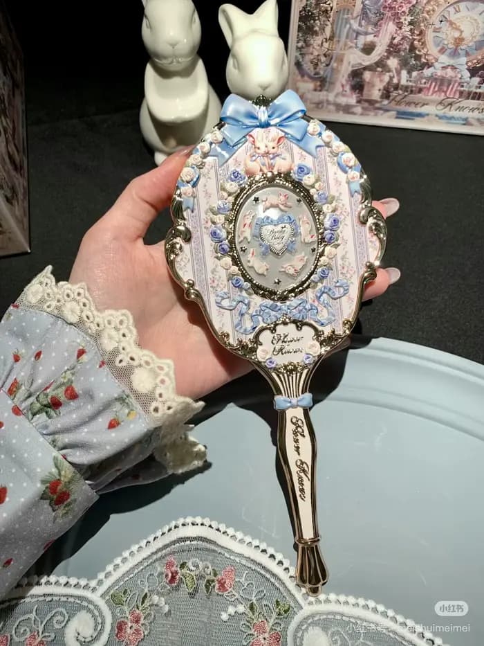 Miroir de poche Flower Know Bunny Garde Series