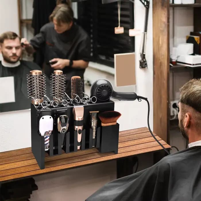 Boîte de rangement pour outils de coiffure