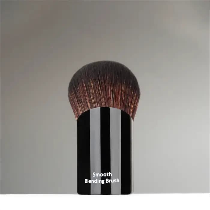 Kabuki – brosse de mélange lisse, coudée, Portable, pour poudre de voyage, fond de teint, outil cosmétique avec cheveux synthétiques