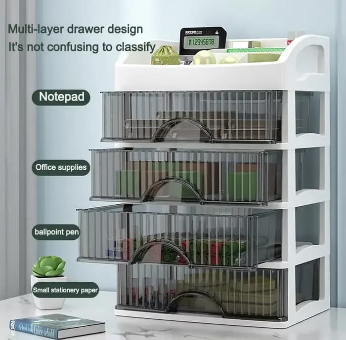 Boîte de rangement de maquillage à 5 couches