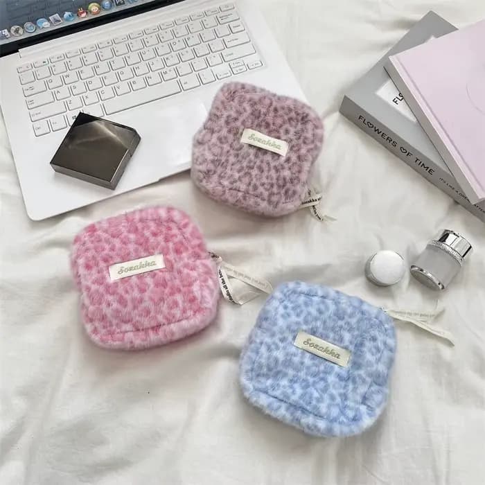 Trousse de maquillage imprimée léopard