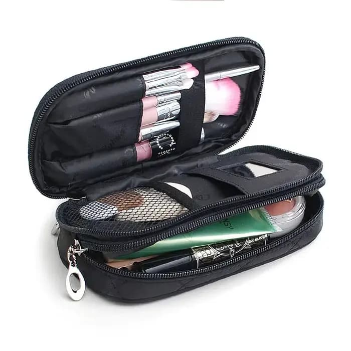 Mini sac à cosmétiques miroir pour femmes