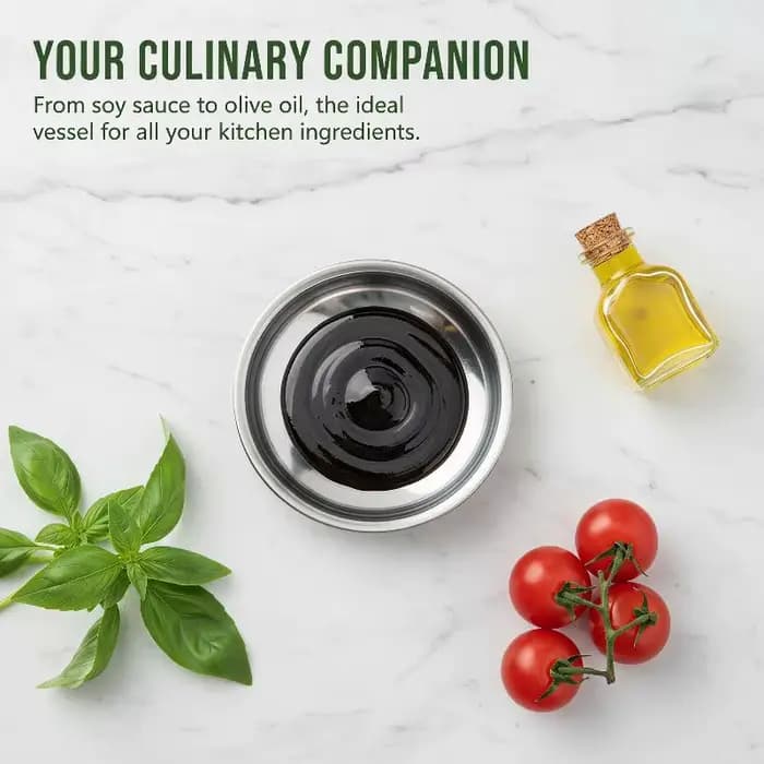 1 paquet de plats à sauce en acier inoxydable, résistants à la rouille, sans BPA, parfaits pour la cuisine à domicile, le camping en plein air, pour servir les sauces