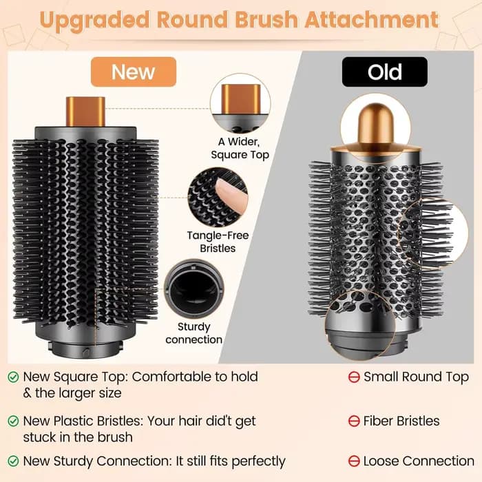 Grande brosse ronde volumisante