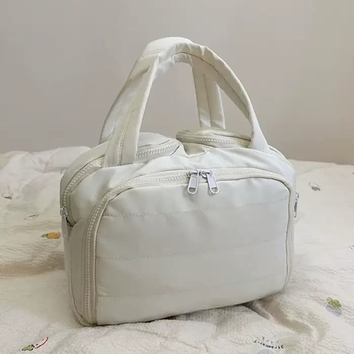 Sac à cosmétiques Kawaii de couleur unie