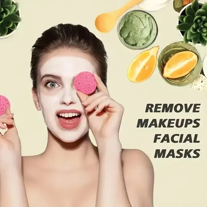 Éponge d'hydrothérapie cosmétique pour le visage compressée