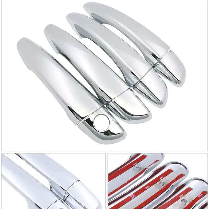 Pour Peugeot Expert voyageur 2017 2018 2019 Luxuriou Chrome poignée de porte couverture garniture voiture ensemble bouchon voiture style autocollants accessoires