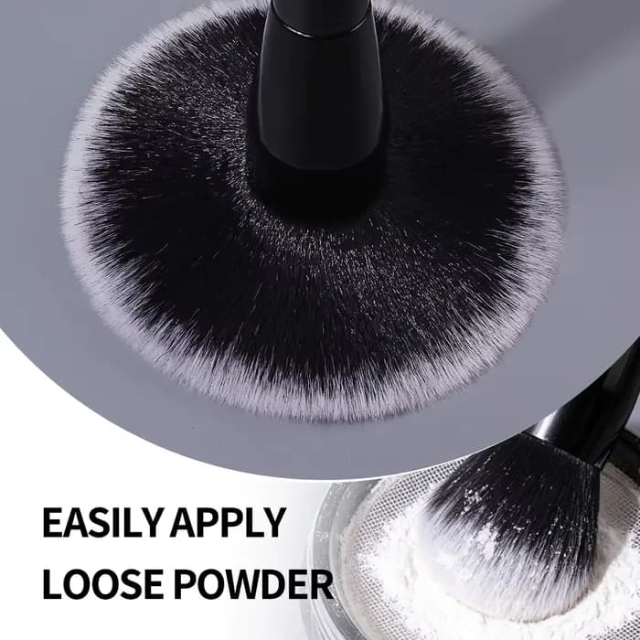 1 pinceau à poudre de maquillage de grande taille