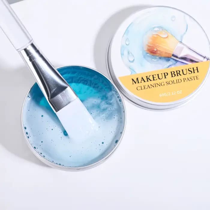 Brosse de maquillage nettoyage savon éponges