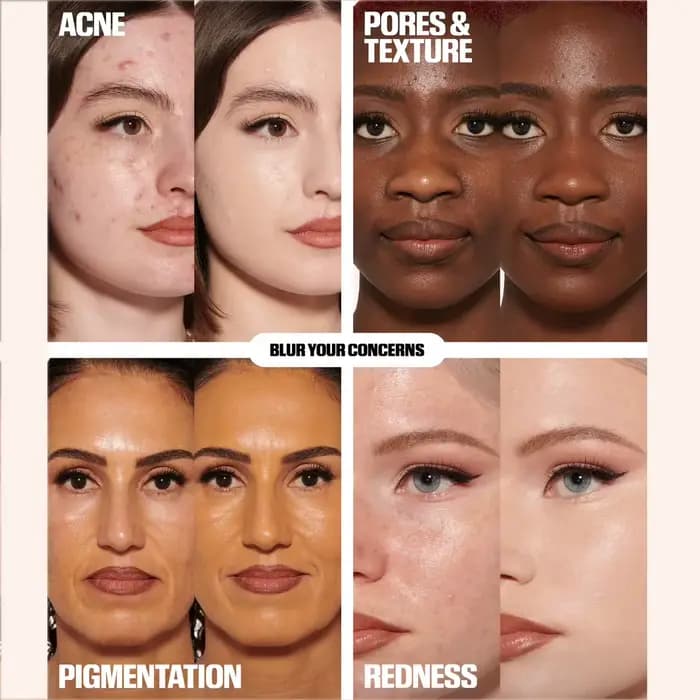 Huda Beauty Fond de teint aérographe naturel Easy Blur avec Niacinamide
