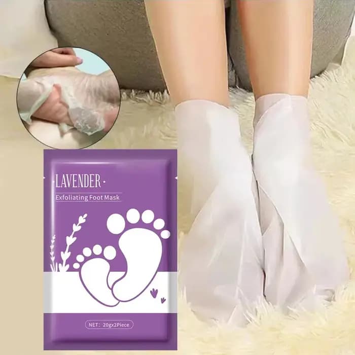 Masque exfoliant pour les pieds à la lavande