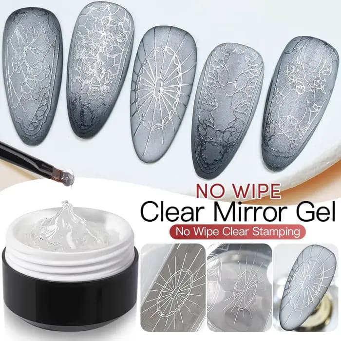 AS 15ml Semi solide miroir magique poudre modélisation Gel vernis 3D clair Nail Art multifonctionnel colle tremper estampage mélange Gel