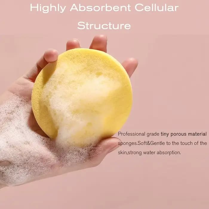 Bouffée cosmétique compressée pour le nettoyage du visage