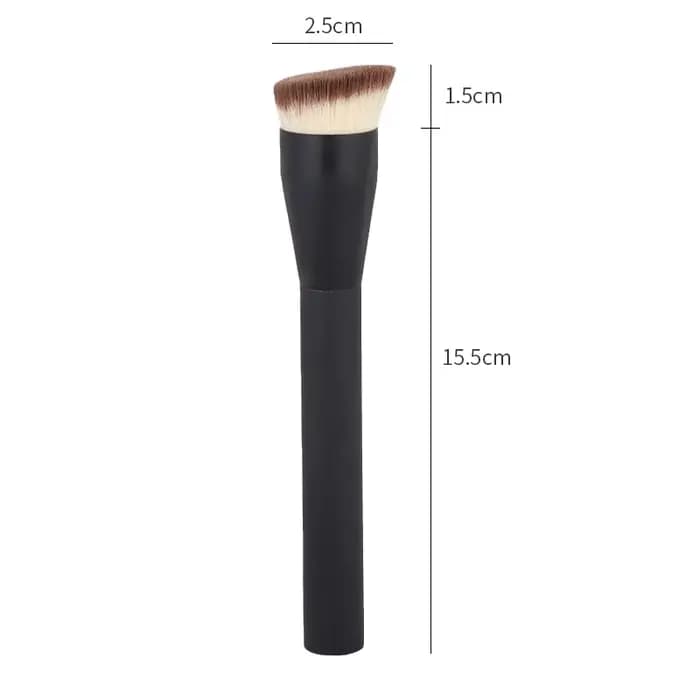 Pinceaux de maquillage fond de teint à angle plat