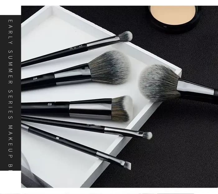 Pinceau rond de maquillage pour poudre