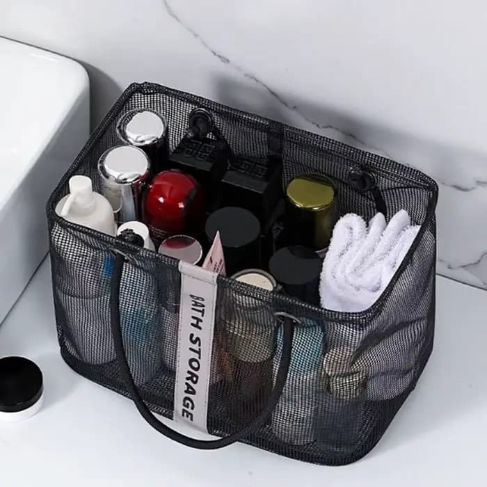 Sac de toilette en maille grande capacité
