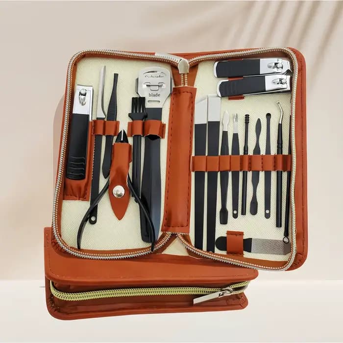 Kit de soins des ongles en acier inoxydable