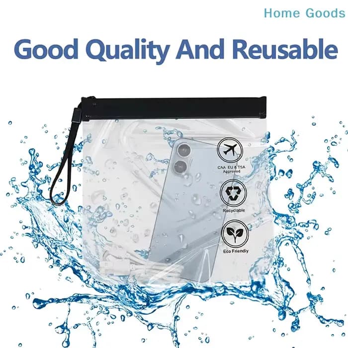 Sac de toilette transparent pour voyage