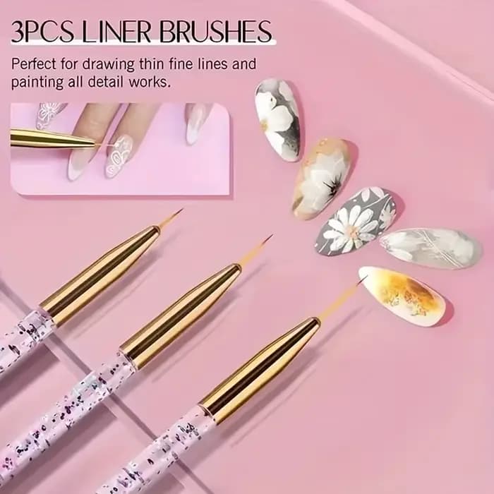 Kit de pinceaux pour nail art