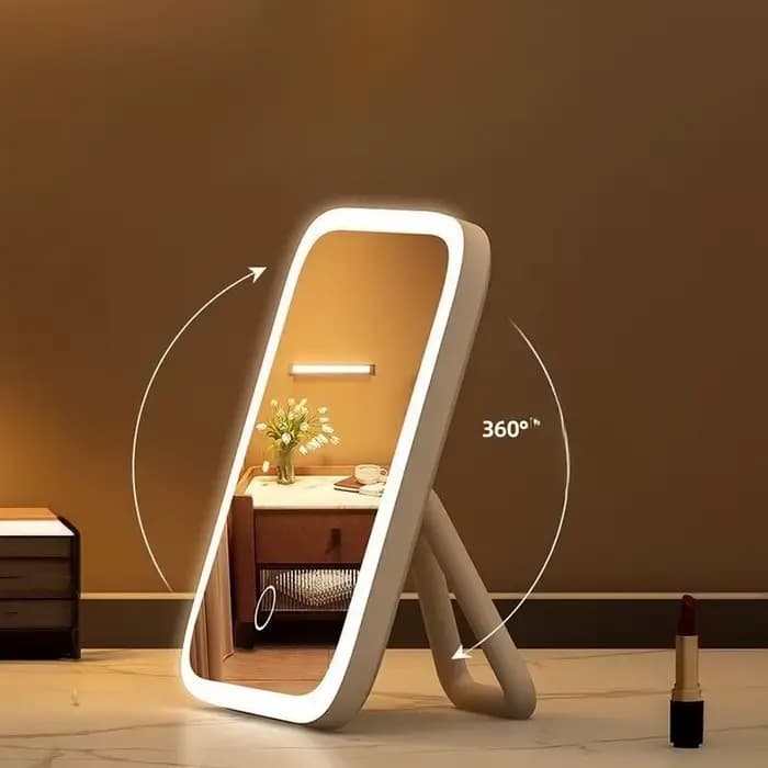 Miroir de courtoisie LED intelligent avec 360 ° Rotation