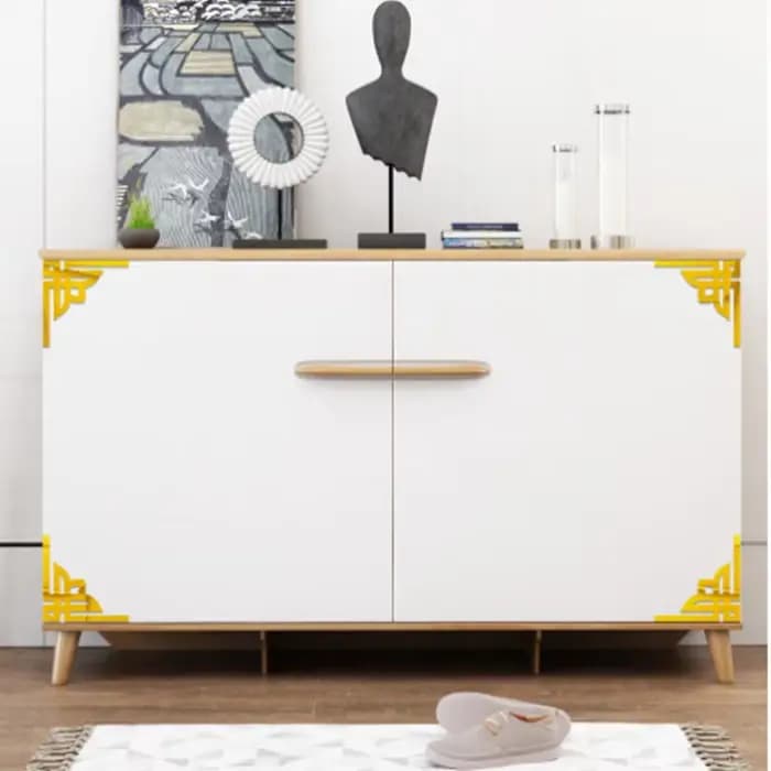 Autocollants muraux miroir argenté 3D