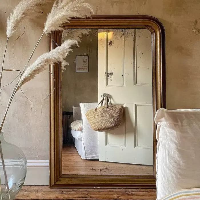 Miroir de maquillage rectangulaire pour femmes